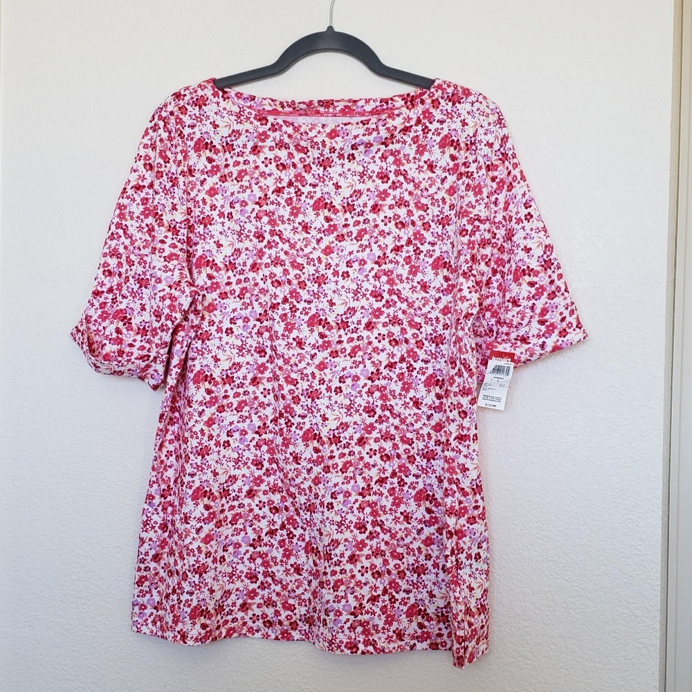 Floral Tee NWT